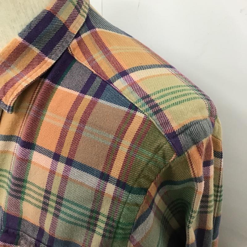 ポロバイラルフローレン Polo by RALPH LAUREN シャツ、ブラウス 長袖 エルボーパッチ M チェック マルチカラー / マルチカラー /  メンズ USED 古着 中古 10103694