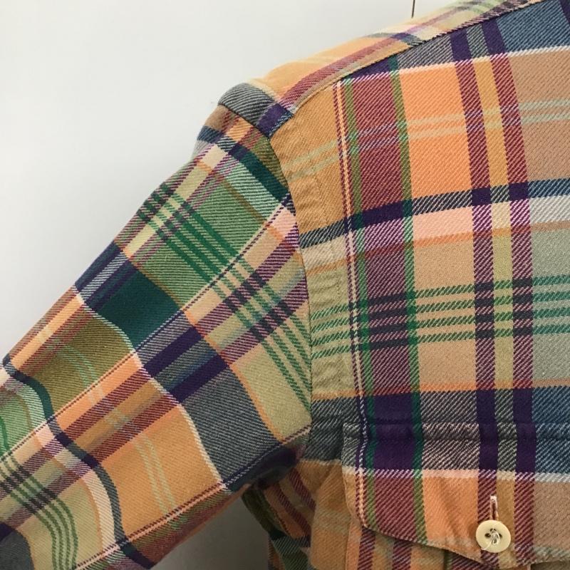 ポロバイラルフローレン Polo by RALPH LAUREN シャツ、ブラウス 長袖 エルボーパッチ M チェック マルチカラー / マルチカラー /  メンズ USED 古着 中古 10103694