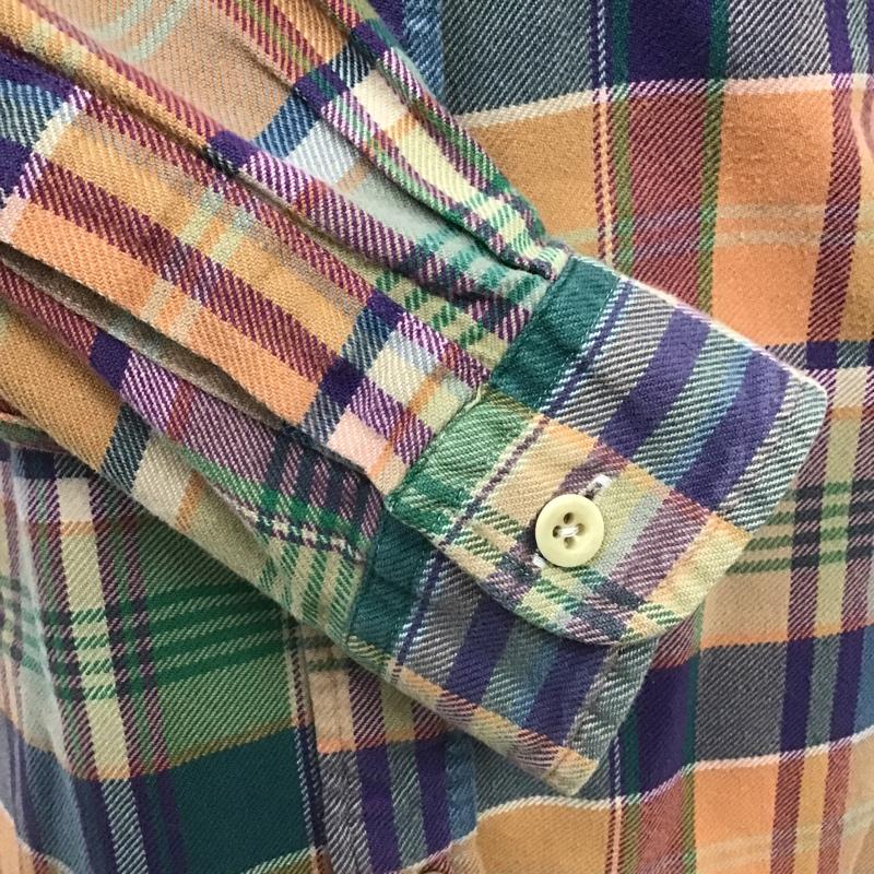 ポロバイラルフローレン Polo by RALPH LAUREN シャツ、ブラウス 長袖 エルボーパッチ M チェック マルチカラー / マルチカラー /  メンズ USED 古着 中古 10103694