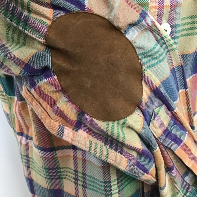 ポロバイラルフローレン Polo by RALPH LAUREN シャツ、ブラウス 長袖 エルボーパッチ M チェック マルチカラー / マルチカラー /  メンズ USED 古着 中古 10103694