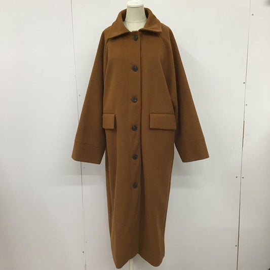 古着 USED ジャケット、上着 ジャンパー、ブルゾン ロングコート ロングジャケット カラージャケット アウター 無地 キャメル / キャメル /  レディース USED 古着 中古 10103701