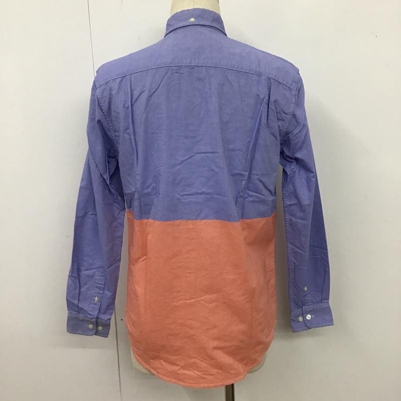 シュプリーム Supreme シャツ、ブラウス 長袖 13SS Split Oxford 2-tone Shirt ボタンダウン バイカラー S 無地 水色 / ライトブルー / X 橙 / オレンジ /  メンズ USED 古着 中古 10103707