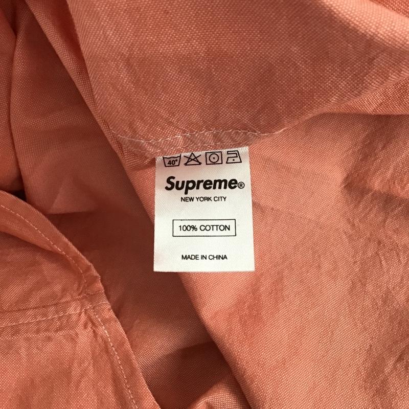 シュプリーム Supreme シャツ、ブラウス 長袖 13SS Split Oxford 2-tone Shirt ボタンダウン バイカラー S 無地 水色 / ライトブルー / X 橙 / オレンジ /  メンズ USED 古着 中古 10103707