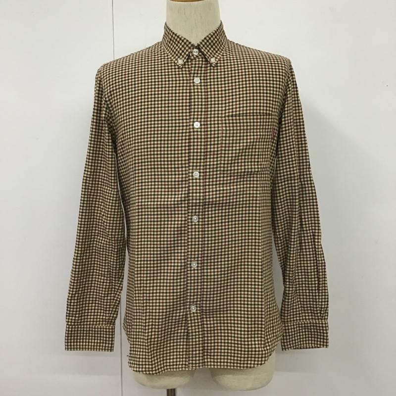 シュプリーム Supreme シャツ、ブラウス 長袖 ボタンダウン 胸ポケット S チェック ベージュ / ベージュ / X 紫 / パープル / X 緑 / グリーン /  メンズ USED 古着 中古 10103709