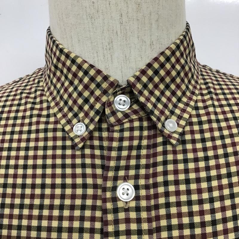 シュプリーム Supreme シャツ、ブラウス 長袖 ボタンダウン 胸ポケット S チェック ベージュ / ベージュ / X 紫 / パープル / X 緑 / グリーン /  メンズ USED 古着 中古 10103709