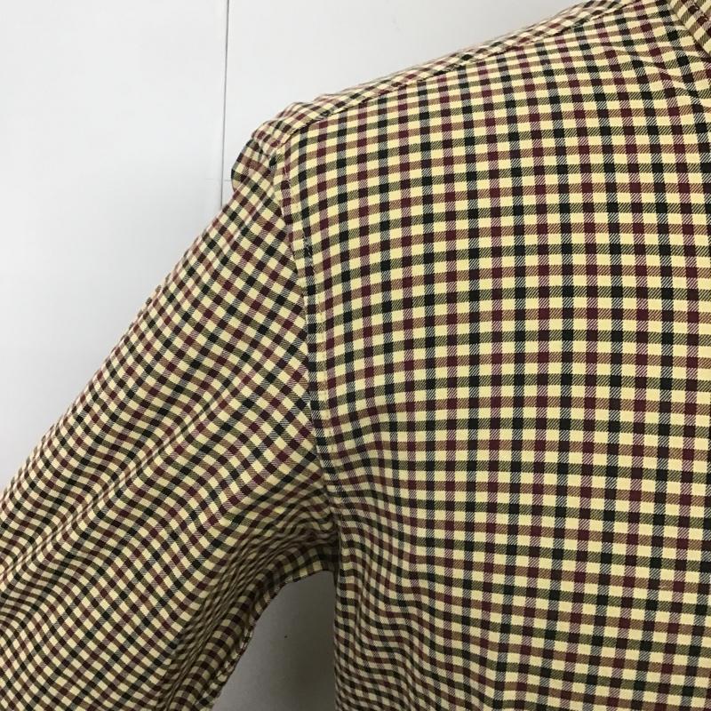 シュプリーム Supreme シャツ、ブラウス 長袖 ボタンダウン 胸ポケット S チェック ベージュ / ベージュ / X 紫 / パープル / X 緑 / グリーン /  メンズ USED 古着 中古 10103709