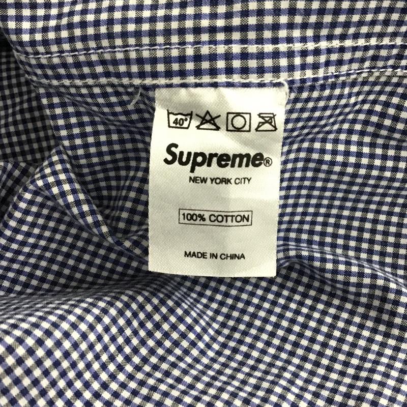 シュプリーム Supreme シャツ、ブラウス 長袖 ギンガムチェック ボタンダウン S チェック X チェック 白 / ホワイト / X 白 / ホワイト / X 青 / ブルー / X 青 / ブルー / X 紺 / ネイビー / X 紺 / ネイビー /  メンズ USED 古着 中古 10103711