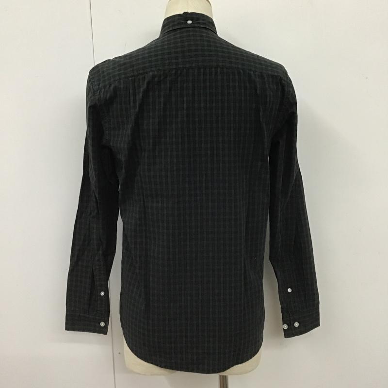 シュプリーム Supreme シャツ、ブラウス 長袖 ボタンダウン S チェック 緑 / グリーン / X 黒 / ブラック /  メンズ USED 古着 中古 10103716