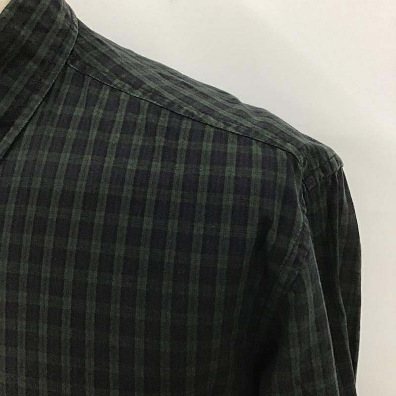 シュプリーム Supreme シャツ、ブラウス 長袖 ボタンダウン S チェック 緑 / グリーン / X 黒 / ブラック /  メンズ USED 古着 中古 10103716