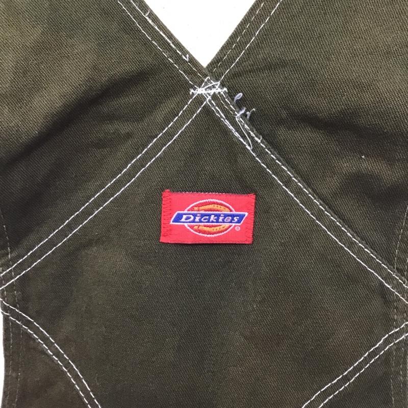 ディッキーズ Dickies サロペット・オーバーオール サロペット、オーバーオール オーバーオール オールインワン ワイドパンツ カジュアルパンツ 34 ロゴ、文字 カーキ / カーキ /  メンズ USED 古着 中古 10103725