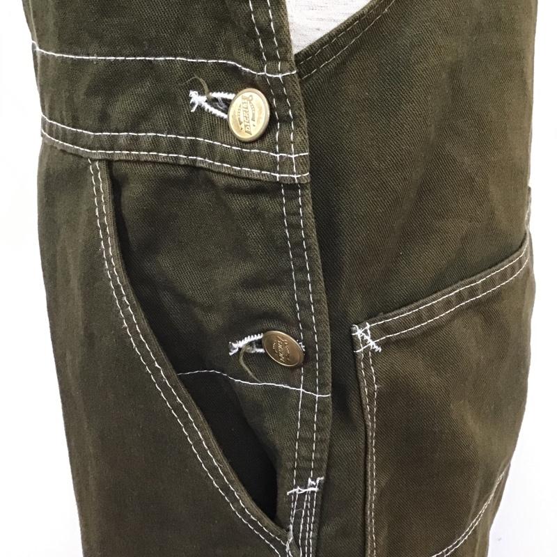 ディッキーズ Dickies サロペット・オーバーオール サロペット、オーバーオール オーバーオール オールインワン ワイドパンツ カジュアルパンツ 34 ロゴ、文字 カーキ / カーキ /  メンズ USED 古着 中古 10103725