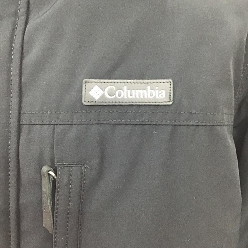コロンビア Columbia ジャケット、上着 ジャンパー、ブルゾン 220 WE1250 ダウンジャケット ジップアップジャケット アウター XL 無地 黒 / ブラック /  メンズ USED 古着 中古 10103729