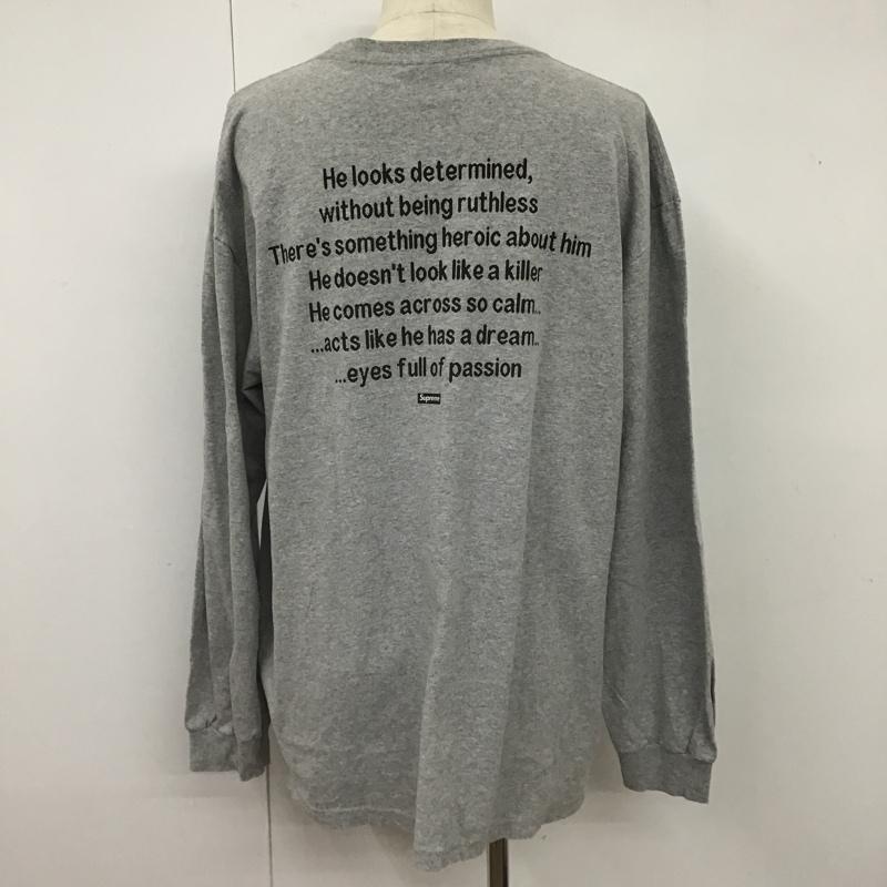シュプリーム Supreme Tシャツ 長袖 THE KILLER 喋血雙雄 18FW XL ロゴ、文字 灰 / グレー /  メンズ USED 古着 中古 10103733