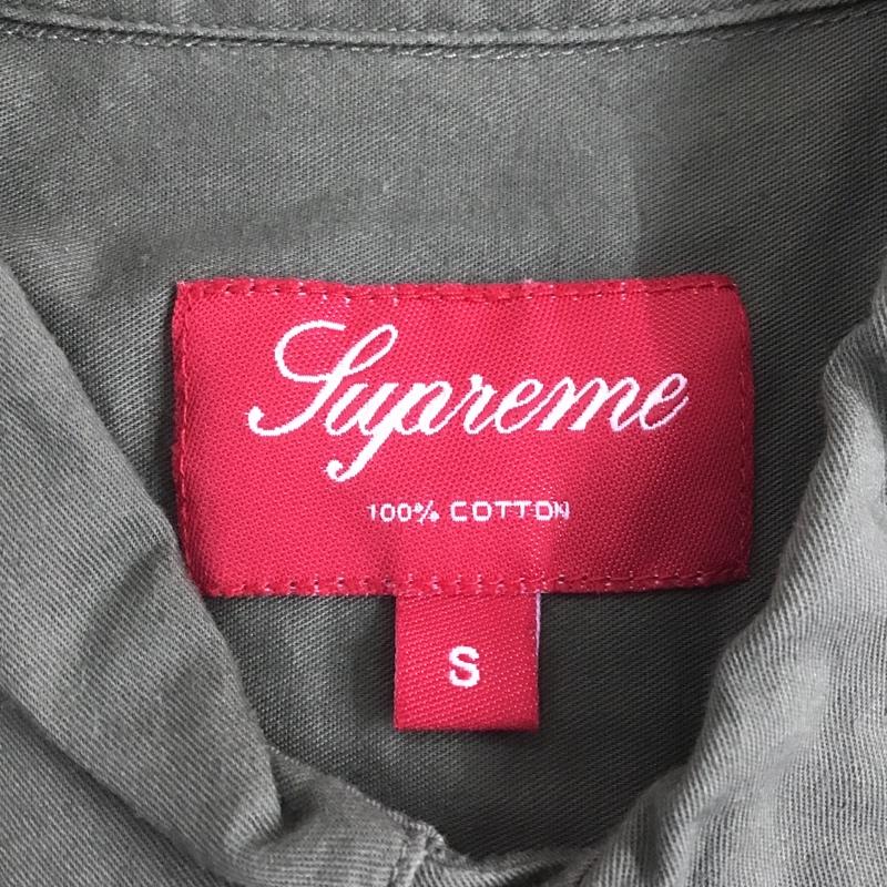 シュプリーム Supreme シャツ、ブラウス 長袖 CHAMBRAY WORK SHIRTS ワークシャツ S ワンポイント カーキ / カーキ /  メンズ USED 古着 中古 10103739