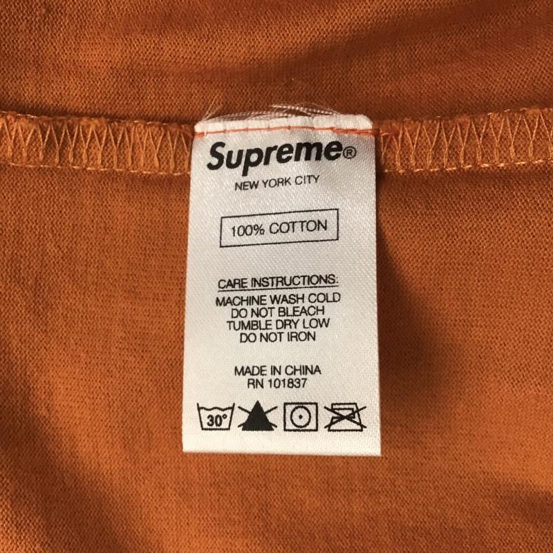シュプリーム Supreme Tシャツ 半袖 PLAYBOY POCKET TEE 18FW S 刺繍 橙 / オレンジ /  メンズ USED 古着 中古 10103741