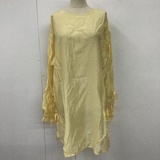 ローリーズファーム LOWRYS FARM シャツ、ブラウス 長袖 FREE 無地 黄 / イエロー /  レディース USED 古着 中古 10103746