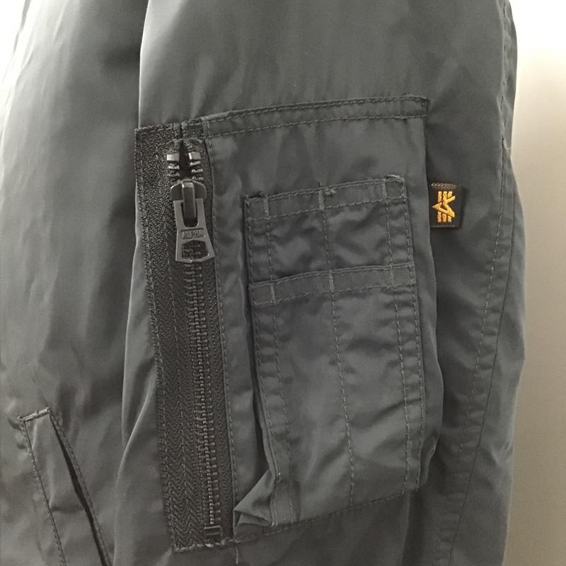 アルファインダストリー Alpha Industries ジャケット、上着 フライトジャケット TA1014-8001 ナイロン S 無地 黒 / ブラック /  メンズ USED 古着 中古 10103761