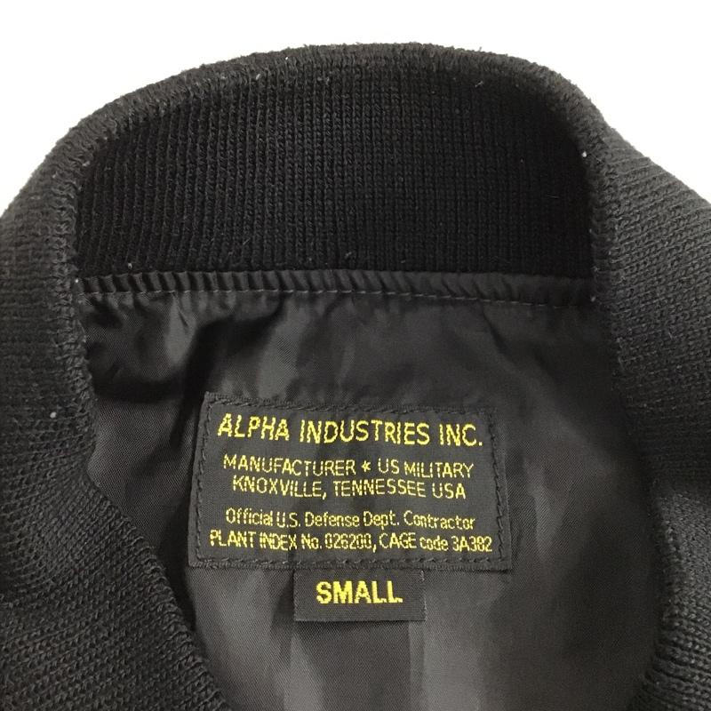 アルファインダストリー Alpha Industries ジャケット、上着 フライトジャケット TA1014-8001 ナイロン S 無地 黒 / ブラック /  メンズ USED 古着 中古 10103761