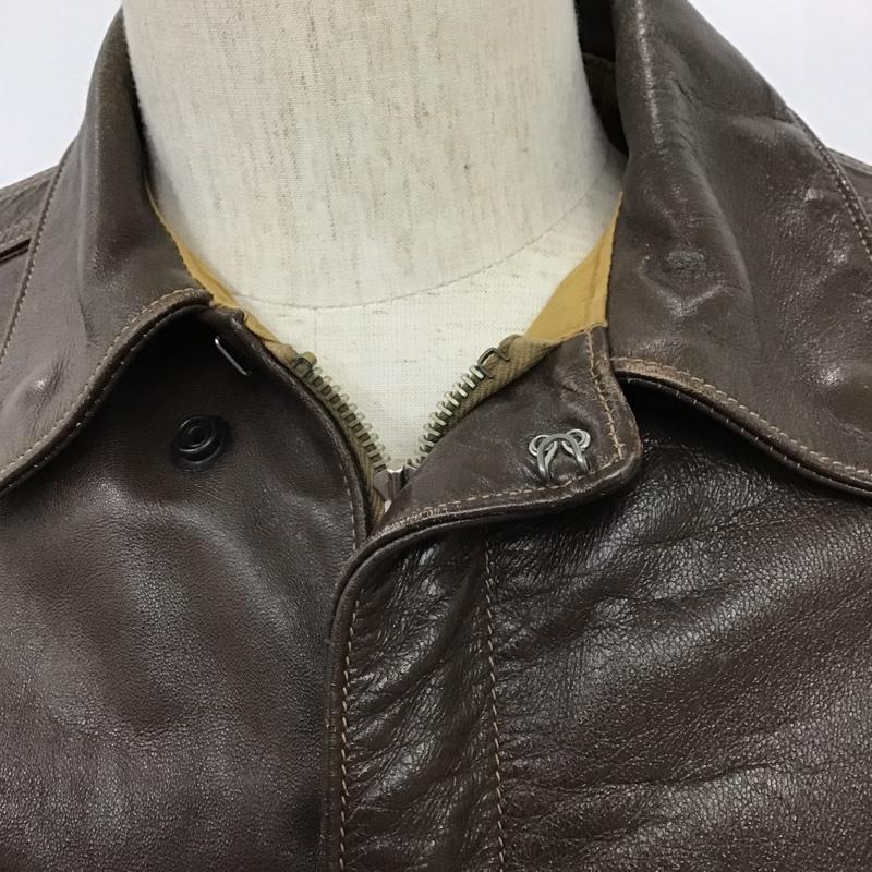 バズリクソンズ Buzz Rickson's ジャケット、上着 フライトジャケット BR80563 type A-2 レザー 馬革 38 無地 茶 / ブラウン /  メンズ USED 古着 中古 10103763