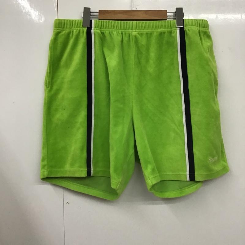シュプリーム Supreme パンツ ショートパンツ ハーフパンツ パイル XL ロゴ、文字 黄緑 / イエローグリーン /  メンズ USED 古着 中古 10103765