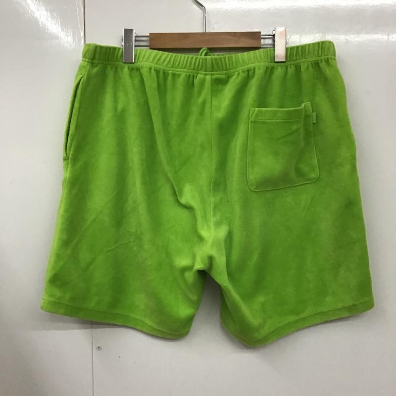 シュプリーム Supreme パンツ ショートパンツ ハーフパンツ パイル XL ロゴ、文字 黄緑 / イエローグリーン /  メンズ USED 古着 中古 10103765
