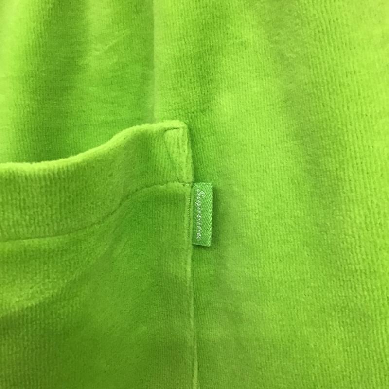 シュプリーム Supreme パンツ ショートパンツ ハーフパンツ パイル XL ロゴ、文字 黄緑 / イエローグリーン /  メンズ USED 古着 中古 10103765