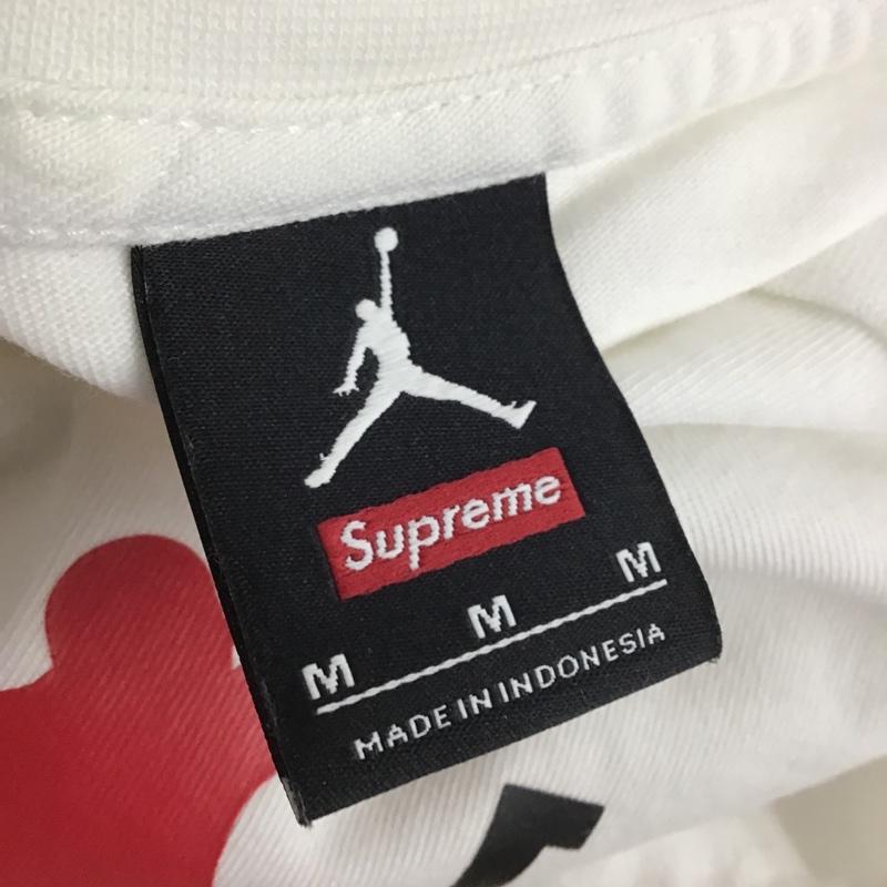 シュプリーム Supreme Tシャツ 長袖 Nike Air Jordan Tee ジョーダン M ロゴ、文字 白 / ホワイト /  メンズ USED 古着 中古 10103767