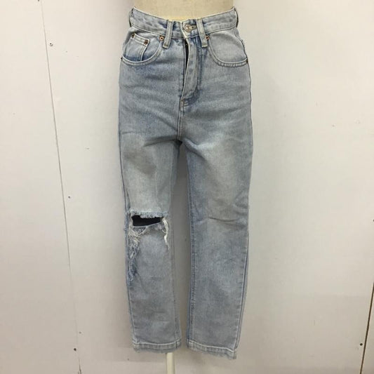 エムピーストゥディオ M.P Studios パンツ デニム、ジーンズ BIRD H.K CSS19 ダメージ 1 無地 青 / ブルー /  レディース USED 古着 中古 10103769