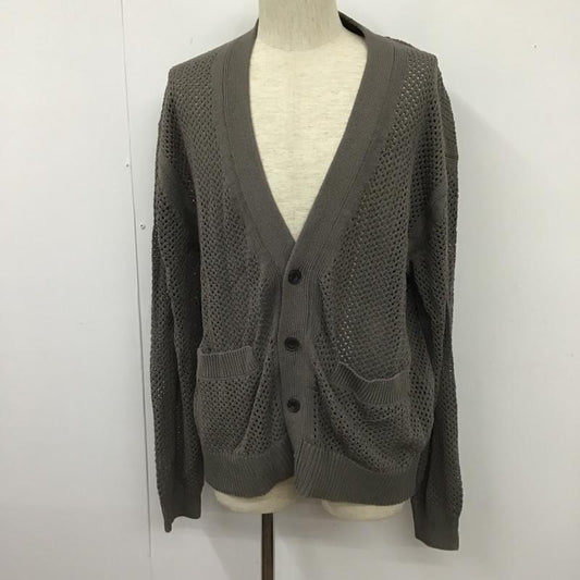 ウィム バイ リドム WYM LIDNM カーディガン 長袖 WYcd531 MESH WIDE CARDIGAN M 無地 灰 / グレー /  メンズ USED 古着 中古 10103771