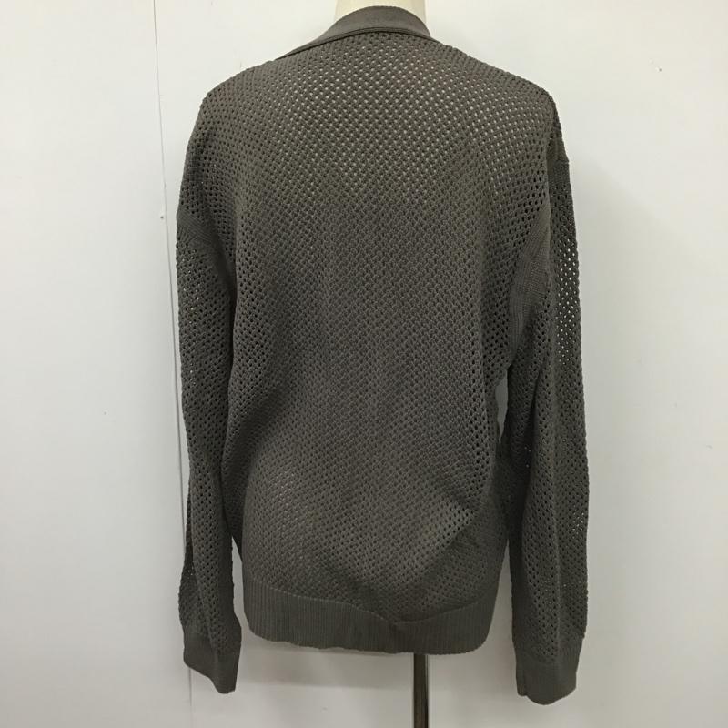 ウィム バイ リドム WYM LIDNM カーディガン 長袖 WYcd531 MESH WIDE CARDIGAN M 無地 灰 / グレー /  メンズ USED 古着 中古 10103771