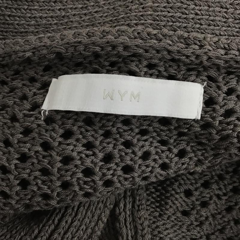 ウィム バイ リドム WYM LIDNM カーディガン 長袖 WYcd531 MESH WIDE CARDIGAN M 無地 灰 / グレー /  メンズ USED 古着 中古 10103771