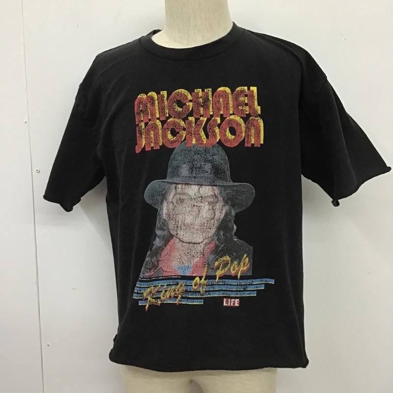 スクリーンスターズ SCREEN STARS Tシャツ 半袖 LIFE マイケル ジャクソン MICHAEL JACKSON M プリント 黒 / ブラック /  メンズ USED 古着 中古 10103777