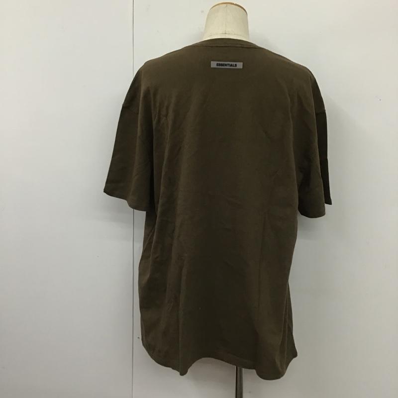 エフオージーエッセンシャルズ FOG ESSENTIALS Tシャツ 半袖 FEAR OF GOD FOG クルーネック L ロゴ、文字 茶 / ブラウン /  メンズ USED 古着 中古 10103781