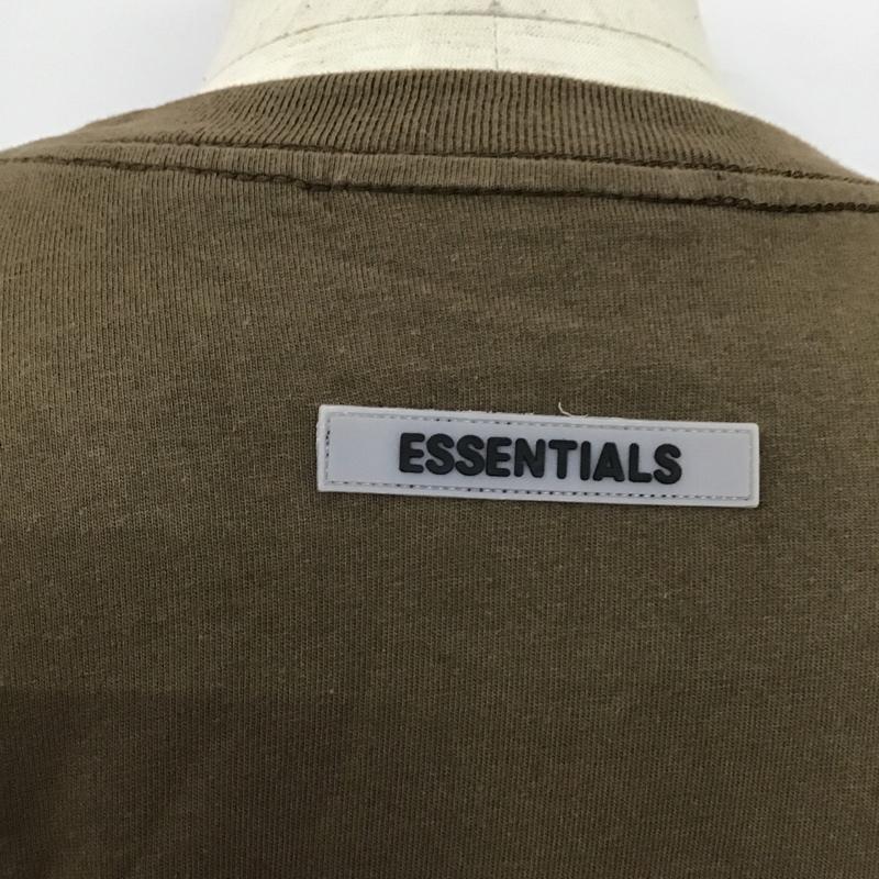 エフオージーエッセンシャルズ FOG ESSENTIALS Tシャツ 半袖 FEAR OF GOD FOG クルーネック L ロゴ、文字 茶 / ブラウン /  メンズ USED 古着 中古 10103781