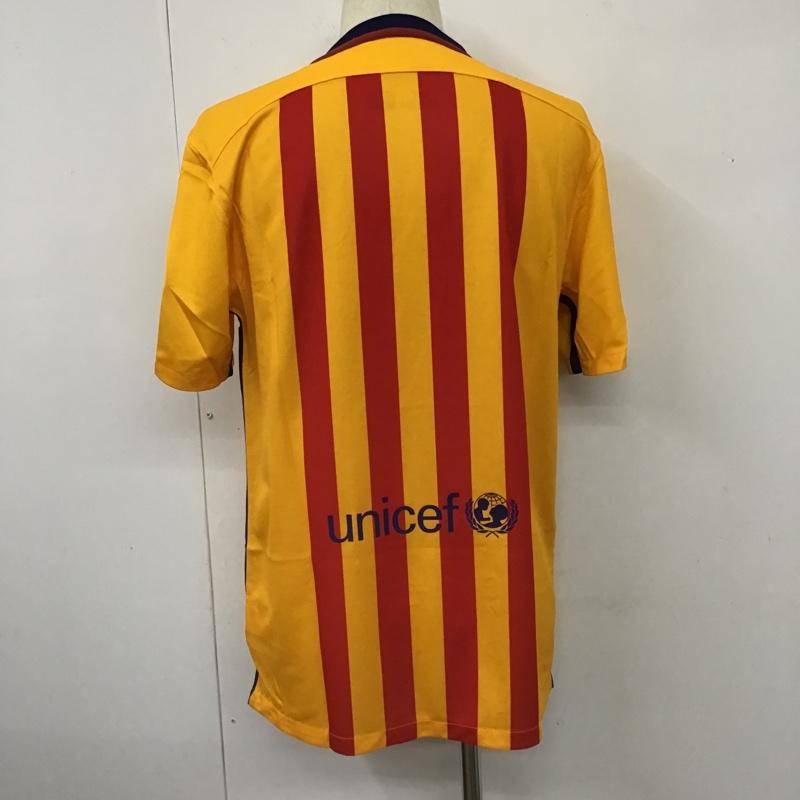 ナイキ NIKE Tシャツ 半袖 658785-740 FCバルセロナ レプリカユニフォーム タグ付き M ロゴ、文字 黄 / イエロー / X 青 / ブルー / X えんじ / ワインレッド /  メンズ USED 古着 中古 10103782