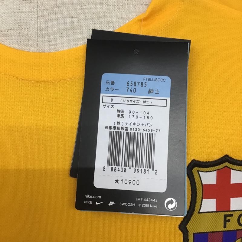 ナイキ NIKE Tシャツ 半袖 658785-740 FCバルセロナ レプリカユニフォーム タグ付き M ロゴ、文字 黄 / イエロー / X 青 / ブルー / X えんじ / ワインレッド /  メンズ USED 古着 中古 10103782