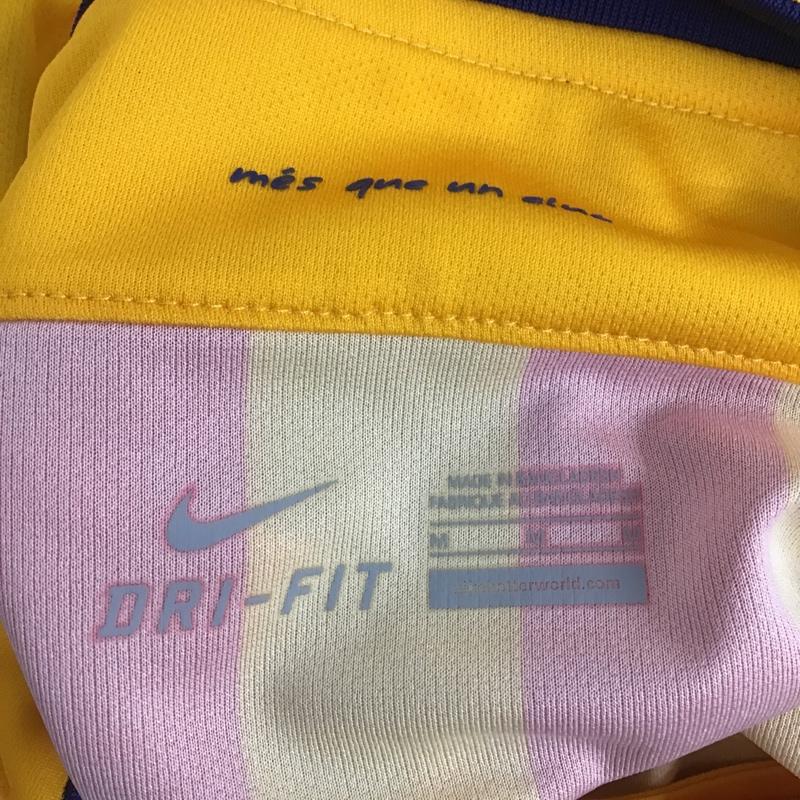 ナイキ NIKE Tシャツ 半袖 658785-740 FCバルセロナ レプリカユニフォーム タグ付き M ロゴ、文字 黄 / イエロー / X 青 / ブルー / X えんじ / ワインレッド /  メンズ USED 古着 中古 10103782