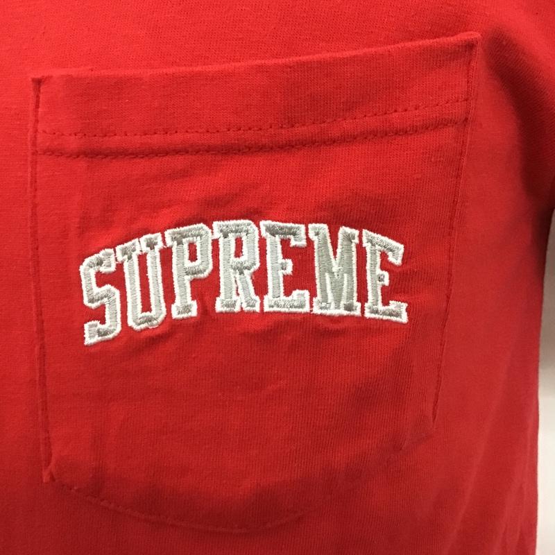 シュプリーム Supreme Tシャツ 半袖 19SS NFL RAIDERS 47 POCKET TEE バックプリント S ロゴ、文字 赤 / レッド /  メンズ USED 古着 中古 10103783