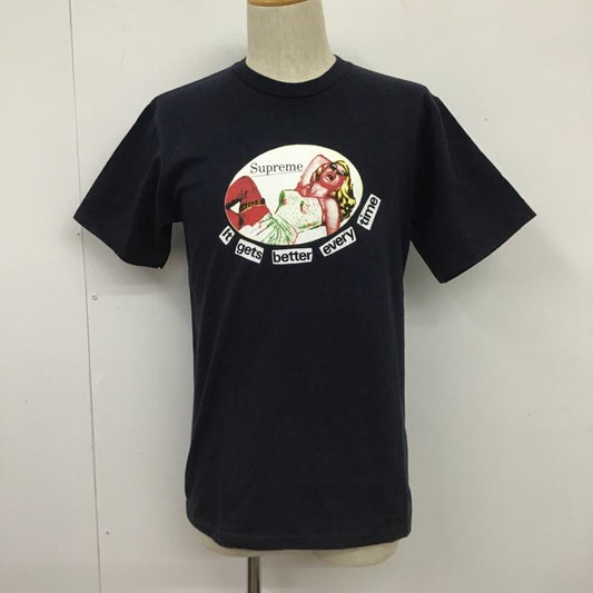 シュプリーム Supreme Tシャツ 半袖 19SS It Gets Better Every Time Tee S プリント 紺 / ネイビー /  メンズ USED 古着 中古 10103784