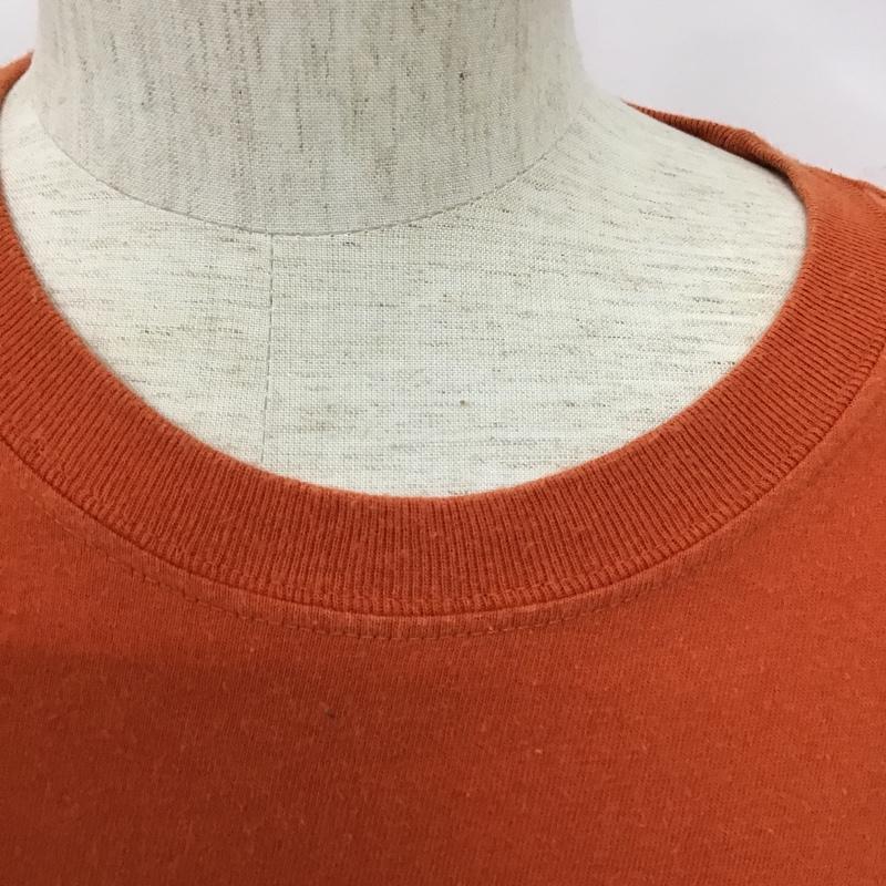 トミー ジーンズ TOMMY JEANS Tシャツ 長袖 THJ ロゴ クルーネック XXL プリント 橙 / オレンジ /  メンズ USED 古着 中古 10103789