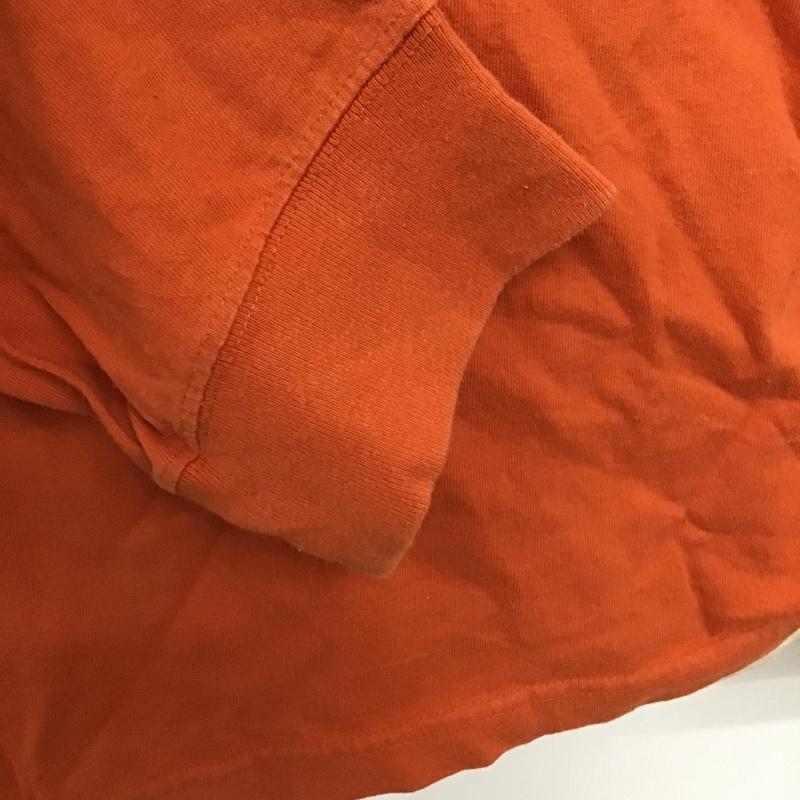 トミー ジーンズ TOMMY JEANS Tシャツ 長袖 THJ ロゴ クルーネック XXL プリント 橙 / オレンジ /  メンズ USED 古着 中古 10103789