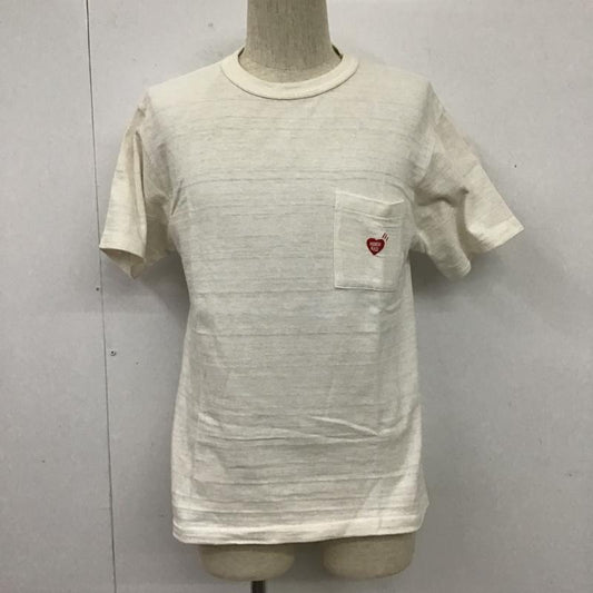 ヒューマンメード HUMAN MADE Tシャツ 半袖 Girls Don't Cry クルーネック バックプリント M ロゴ、文字 アイボリー / アイボリー /  メンズ USED 古着 中古 10103792