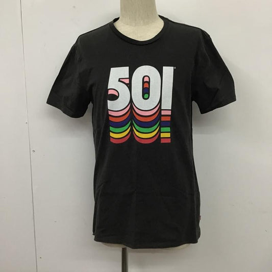 リーバイス Levi's Tシャツ 半袖 26572-0018 501 レインボー M プリント チャコールグレー / チャコールグレー /  メンズ USED 古着 中古 10103793