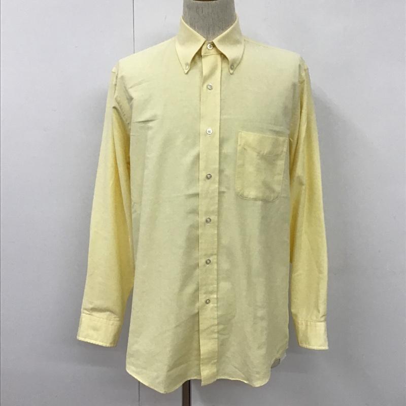 エルエルビーン L.L.Bean シャツ、ブラウス 長袖 ボタンダウン USA製 無地 黄 / イエロー /  メンズ USED 古着 中古 10103797