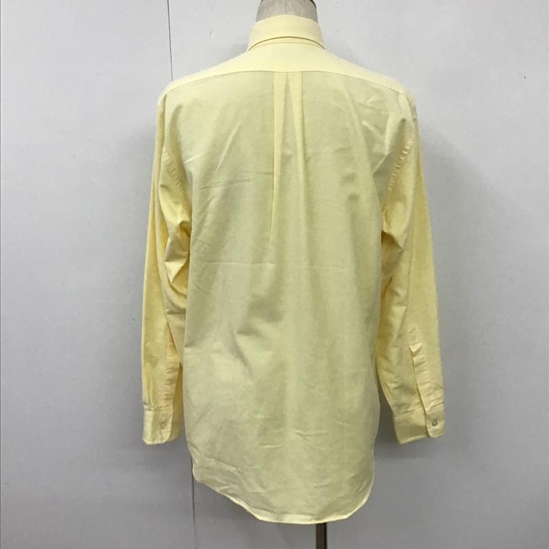 エルエルビーン L.L.Bean シャツ、ブラウス 長袖 ボタンダウン USA製 無地 黄 / イエロー /  メンズ USED 古着 中古 10103797