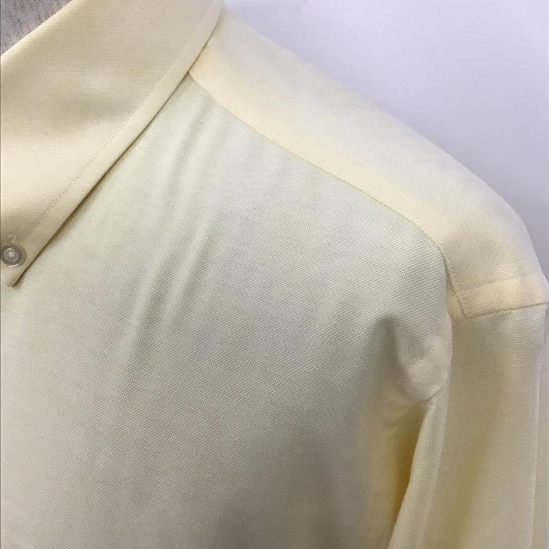 エルエルビーン L.L.Bean シャツ、ブラウス 長袖 ボタンダウン USA製 無地 黄 / イエロー /  メンズ USED 古着 中古 10103797