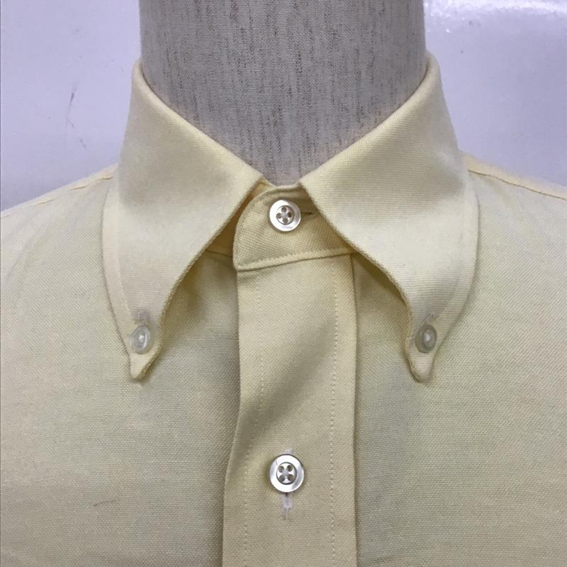 エルエルビーン L.L.Bean シャツ、ブラウス 長袖 ボタンダウン USA製 無地 黄 / イエロー /  メンズ USED 古着 中古 10103797