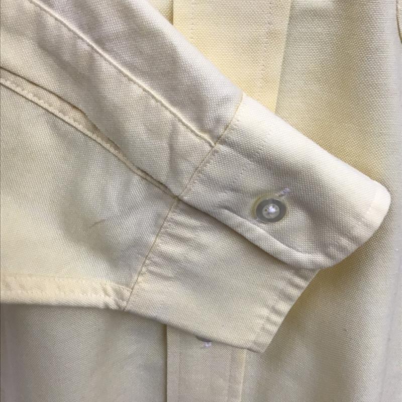 エルエルビーン L.L.Bean シャツ、ブラウス 長袖 ボタンダウン USA製 無地 黄 / イエロー /  メンズ USED 古着 中古 10103797