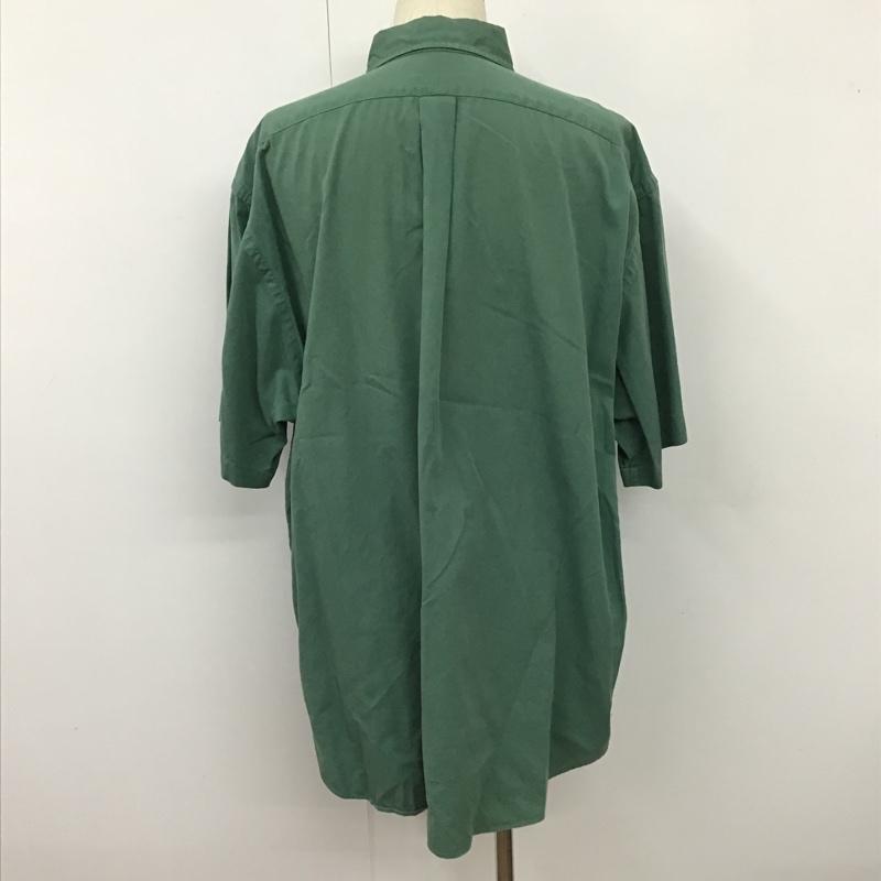 ラルフローレン RALPHLAUREN シャツ、ブラウス 半袖 ボタンダウン コットン BLAKE XXL ワンポイント 緑 / グリーン /  メンズ USED 古着 中古 10103798