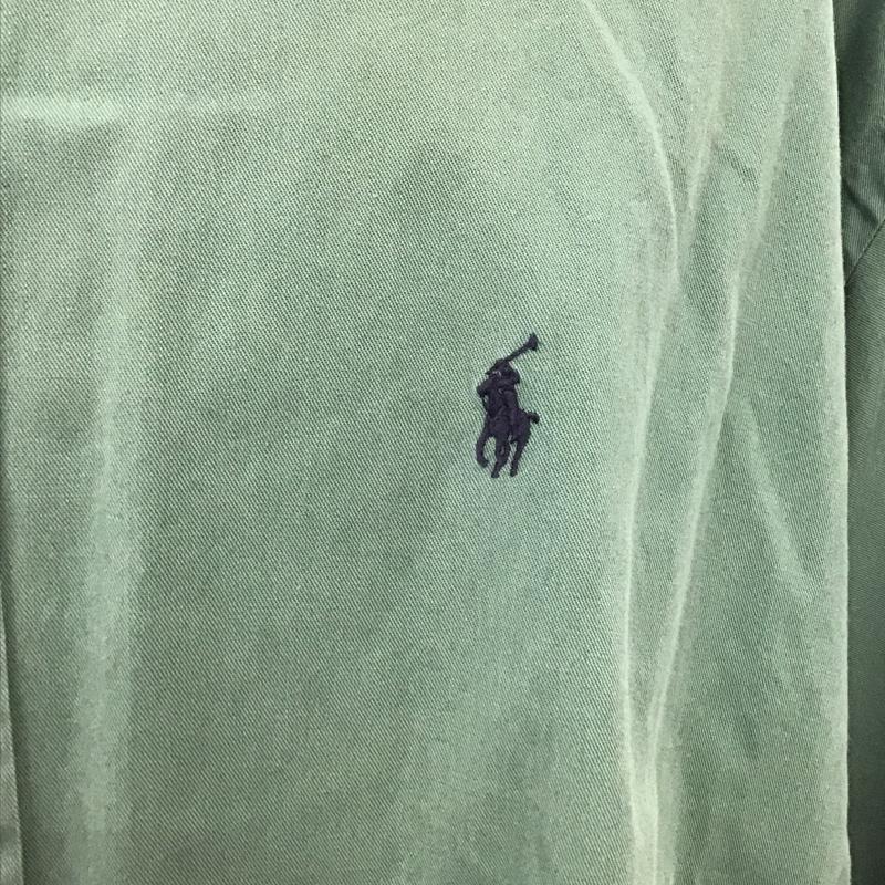 ラルフローレン RALPHLAUREN シャツ、ブラウス 半袖 ボタンダウン コットン BLAKE XXL ワンポイント 緑 / グリーン /  メンズ USED 古着 中古 10103798